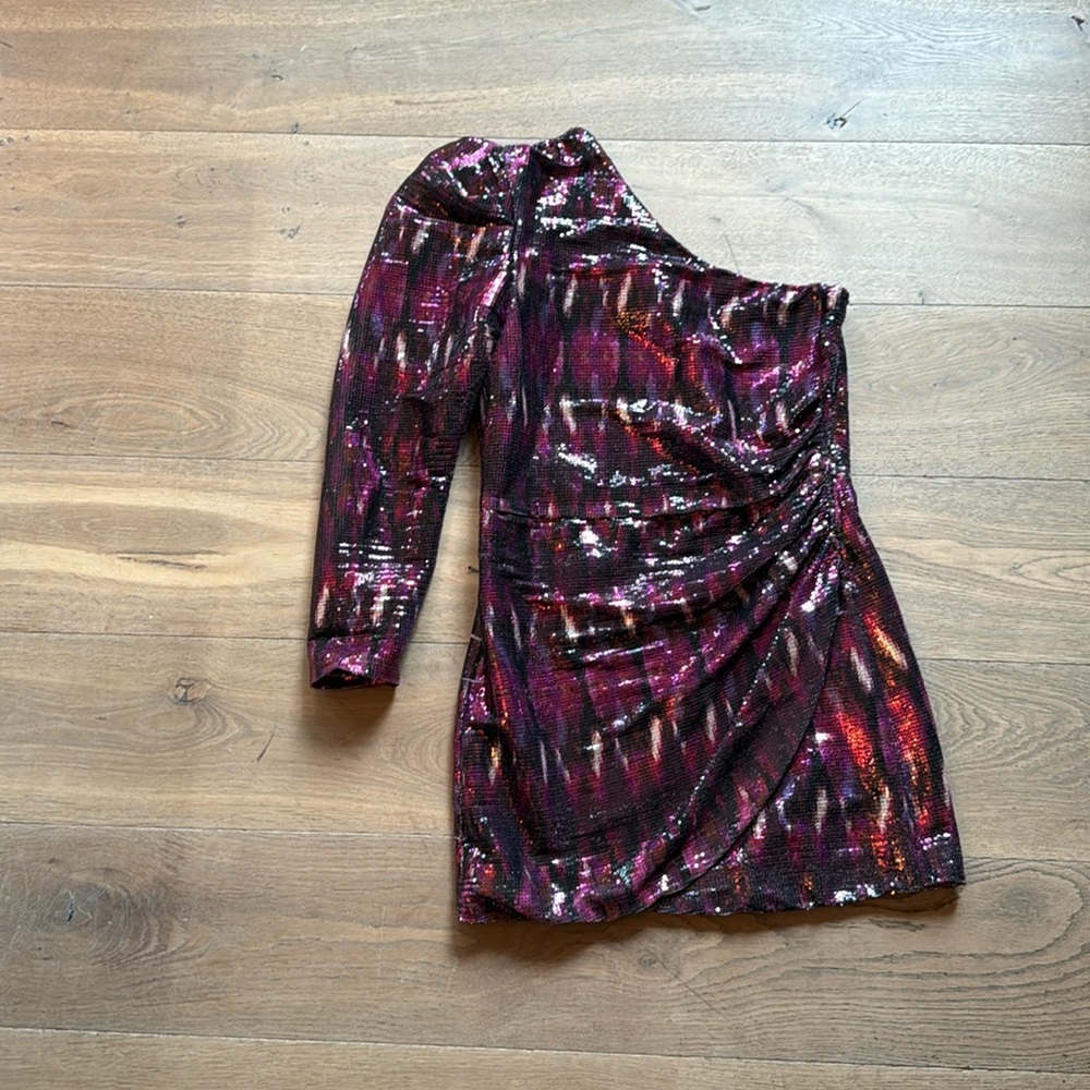 Misa Sequin Dress Nova one shoulder size S